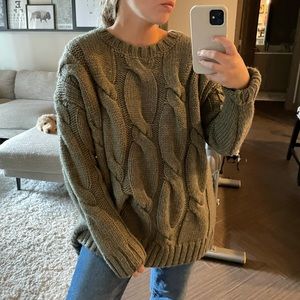 Zara oversized thick knit sweater